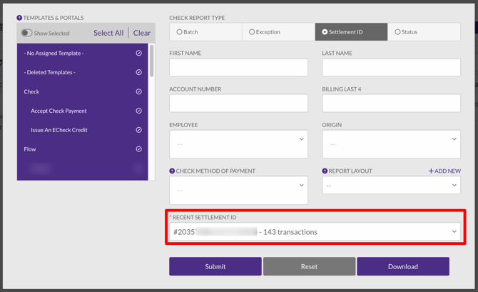 Check-Posting-Select-SettlementID