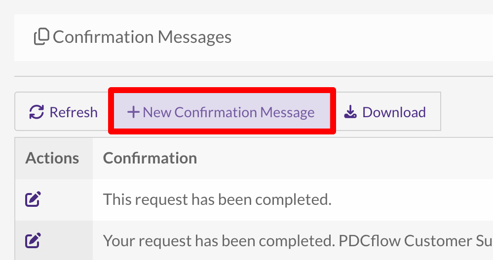 How to Add Confirmation Messages for Flow Templates