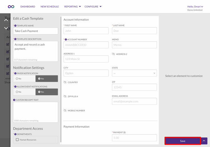 Edit-Template-Take-Cash-Payment