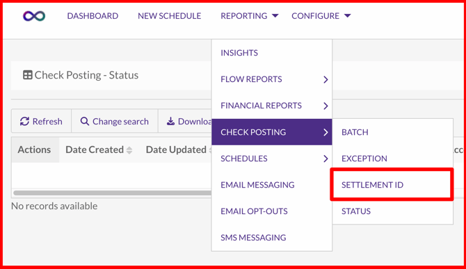 Financial-Reports-Check-Posting-SettlementID