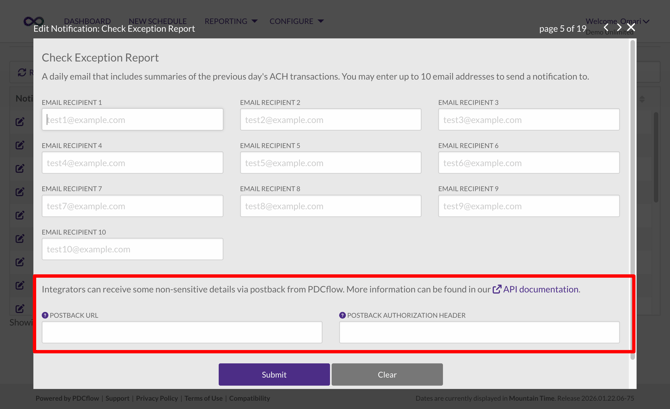 Notifications-postbacks