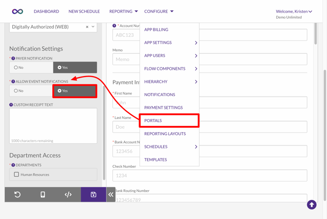Portal-Configuration-allow-event-notification-Yes